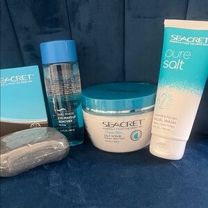 Seacret Skincare Set with Blue Accents
